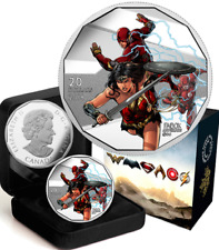 2018 Wonder Woman & Flash $20 1OZ Pure Silver Proof Coin Canada: Justice League