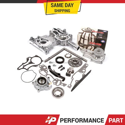 Kit de cadena de distribución de alta resistencia bomba de aceite de agua para camioneta Toyota 85-95 4Runner 22R Foto 1 de 4