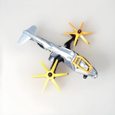 Matchbox Diecast Heli-Plane Sky Safari Orange Gray Black C.2012 Loose RARE - Image 1 of 4