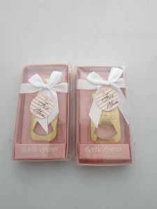2 Pack Gold Poppin Bottles Baby Gift Bottle Opener NIB - Picture 1 of 2