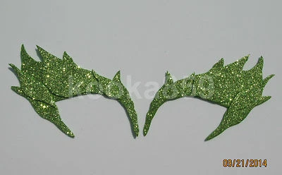 Leaf Eyebrow Glitter Eye Mask Costume, Elf, Witch, Ivy Cosplay - Image 1 of 4