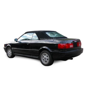 Audi Cabrio 1992-98 convertible techo blando, con ventana de plástico, Twillfast, negro - Imagen 1 de 8