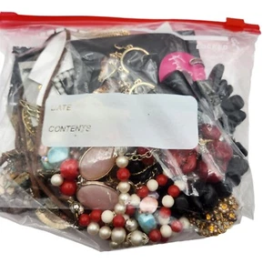 Used Costume Jewelry Lot for Crafting Some Wearable Vintage to Now - Picture 1 of 6