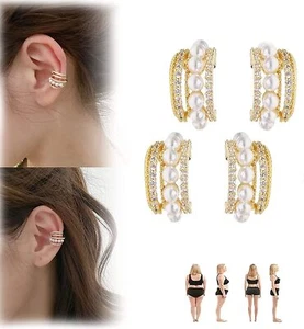 Astennu Lymphvity Auriculotherapy White Onyx EarCuff Onyxes Detoxiear Earrings - Imagen 1 de 10