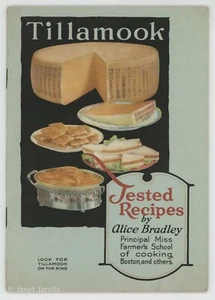 Libro de recetas de queso vintage Alice Bradley TILLAMOOK RECETAS PROBADAS 1923 Oregon - Imagen 1 de 5