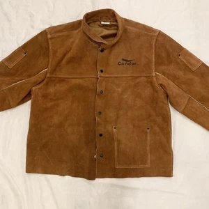 New- Condor 2Ag83 Welding Jacket, Brown, Leather, Xl - Picture 1 of 12
