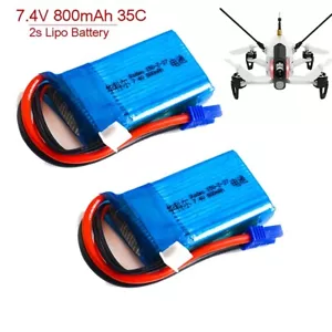7.4V 800mAh Lipo Battery EC2 Plug For Walkera Rodeo 150 F150 RC Quadcopter Drone - Picture 1 of 7