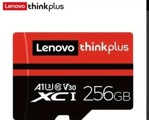 LenovaThinkPlus Class 10 256GB Micro SD Memory Card XCI V30 A1 - Photo 1 sur 5