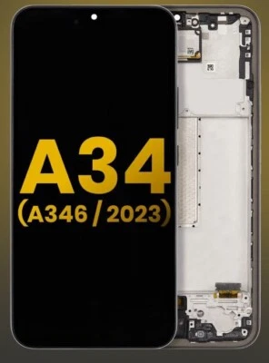 Pantalla Táctil Pantalla Oled Tamaño Original para Samsung Galaxy A34 (A346/2023) + Marco Foto 1 de 3