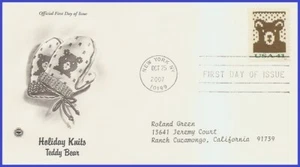 USA3 #4210 ADDR PCS ARTCRAFT FDC Bear Knit - Picture 1 of 1