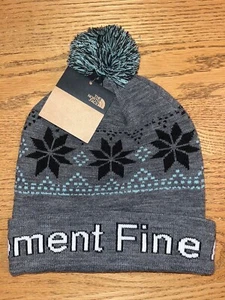 NWT YOUTH THE NORTH FACE SKI TUKE BEANIE MEDIUM GRAY HEATHER  $30 FREE SHIP - Picture 1 of 3
