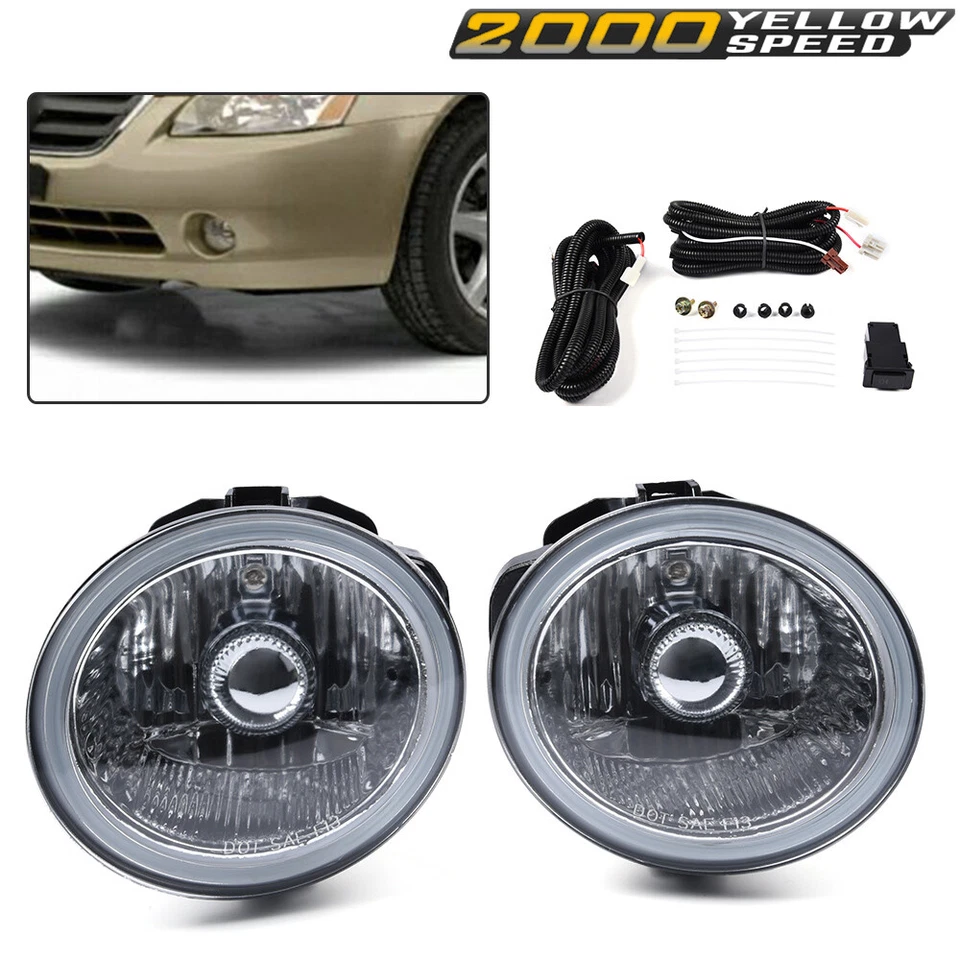 FIT FOR 02-04 NISSAN ALTIMA 2003-2006 INFINITI FX35 FOG LIGHTS LAMP+SWITCH PAIR Foto 1 de 4