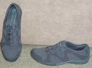 Women's gray SKECHERS Relaxed Fit Breathe Easy slip on shoes Memory foam, 11 - Picture 1 of 5