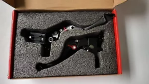 Javik Powersports Adjustable Short Brake Clutch Levers for Ducati Monster NEW - Foto 1 di 11