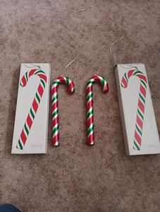 Dept 56 Mercury Glass 14” Christmas Ornament Large Candy Cane Decor SET OF 2 - Picture 1 of 4