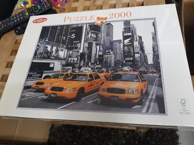 MARKENLOS PUZZLE NEU * New York Taxis 2000 Teile Yellow Cab USA Cars Auto Automobil