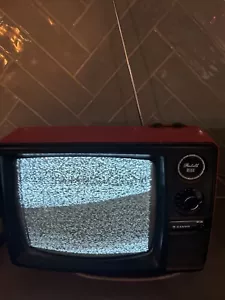 Retro Sanyo 12-T224-2 Portable Broadcast TV Television Monitor Portable 12 Volt - Picture 1 of 14
