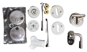 1 x Juego de Bisagras Pressalit UN3999 Fijación Inferior Inoxidable NO RETORNABLES - Imagen 1 de 4