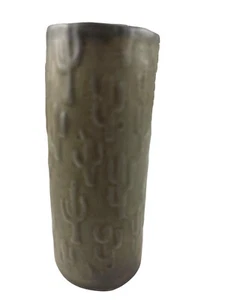 Art Pottery Bud Vase Cactus Gray NH Mark - Picture 1 of 8