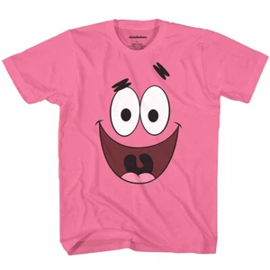 Official Spongebob Patrick Star Face Youth T-Shirt - Picture 1 of 1