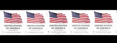 US FLAG 2025 APU #6017 UNITED STATES OF AMERICA PN5 XF 5 FOREVER STAMPS P#1111 - Image 1 of 3