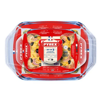 Pyrex 3 Piece Roaster Set - Image 1 of 2