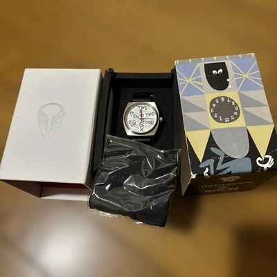 Nixon x Yusuke Hanai Watch Silver Black Rubber Band Unique Dial Junk Unisex - Image 1 of 4