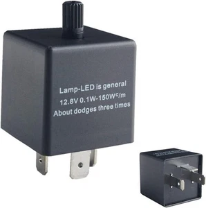 Dewhel 1 pc 3-Pin CF-13 CF13 EP34 Electronic Flasher Relay Fix Adjustbale - Picture 1 of 5