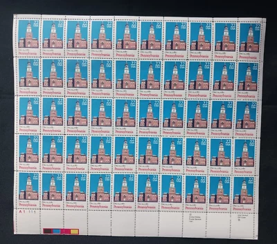 Scott #2337 PENNSYLVANIA STATEHOOD Sheet of 50 US 22¢ Stamps - Image 1 of 2