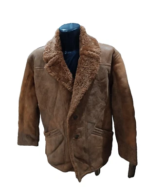 SHEARLING montone usato PRE-OWNED uomo man marrone tg.50 XXR364L - Immagine 1 di 4