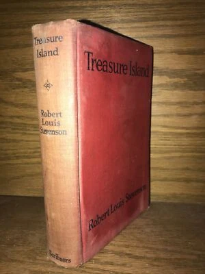 TREASURE ISLAND! 1924 Illustrated Robert Louis Stevenson Some Wear Color Frontis - Image 1 of 4
