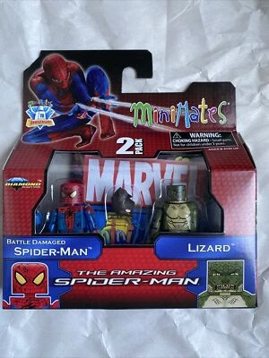 Marvel Minimates Ser 46 Amazing Spider-Man Película Dañada Spidey & Lizard Figuras Foto 1 de 4