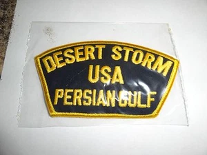 MILITARY PATCH US ARMY FOR HAT DESERT STORM USA PERSIAN GULF  - Picture 1 of 1