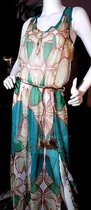 DESIGUAL, DRESS, LONG SHEER FLORAL, Fully Lined, Retails for $174 SIZE 4 NWT - Picture 1 of 12