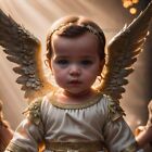 Angel Baby Wings Digital Ai Art