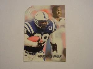 1998 PLAYOFF ABSOLUTE FOOTBALL MARSHALL FAULK #166 DIE CUT INDIANAPOLIS COLTS - Picture 1 of 6