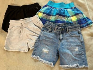 Girls Shorts Size M(7/8) Multicolor Summer Pockets Lot Of 4 Pairs - Picture 1 of 14
