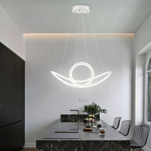 Lampadario Lampada Tavolo da Pranzo Telecomando Dimmerabile Cct LED H 150 CM - Foto 1 di 9