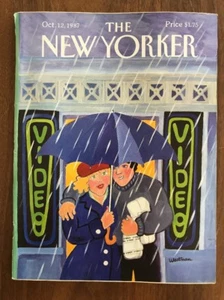 1987 October 12 The New Yorker Magazine Video Store Westman - Picture 1 of 3