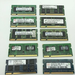 Lot 10 pcs 1GB PC2-5300s PC5300 DDR2 667Mhz 2Rx16 8 SoDimm 200pin Laptop Memory  - Picture 1 of 4