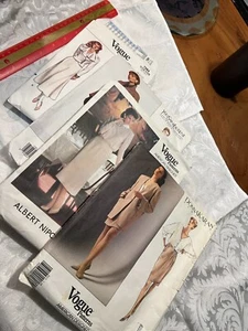 4 Vogue Sewing Patterns uncut YSL Karan Nippon 1226 1479 2512 7584 - Picture 1 of 8