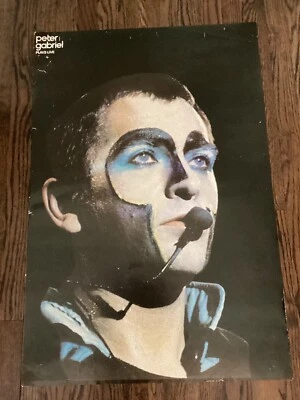 PETER GABRIEL Original PLAYS LIVE Promotional Poster Vintage 1983 - Image 1 of 2