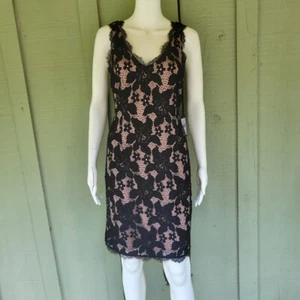 Neu mit Etikett Adrianna Papell schwarzes Spitzenmantelkleid 12 - Bild 1 von 4