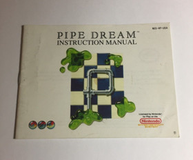 Pipe Dream Nintendo NES Manual Only