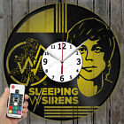 Horloge DEL dormir avec sirènes enregistrement horloge murale art décoration cadeau original 5837
