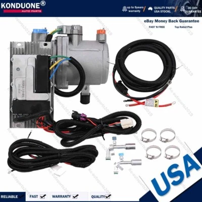 Universal DC 12V Electric Car Air Conditioner Compressor Kit A/C Control Panel - Image 1 of 4