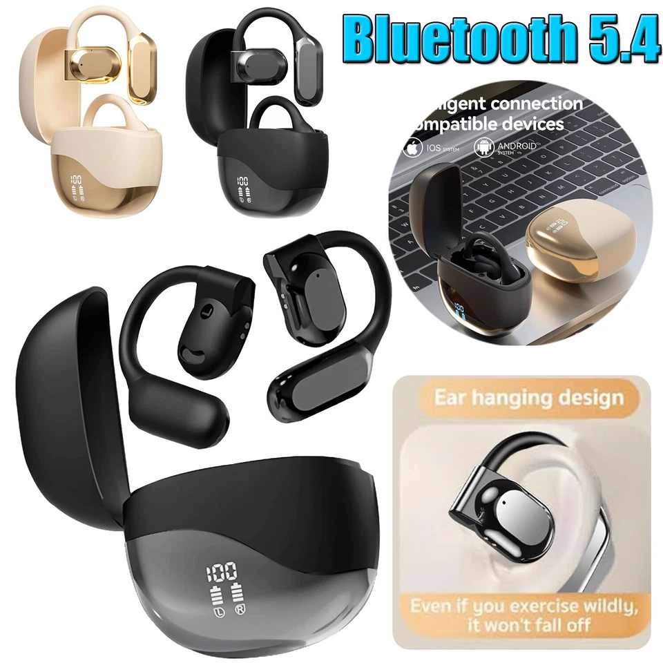 Wireless Bluetooth 5.4 Headphones Earbuds For Apple iPhone 6 7 8 Plus SE 3rd Gen - Image 1 of 4