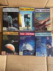 Vintage Lot Fantasy & Science Fiction 1983 1984 1985 1988 Book Magazine - Picture 1 of 9