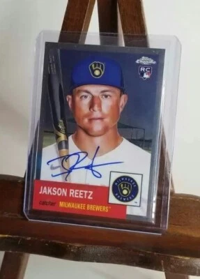 2022 Topps Chrome Platinum Anniversary Jakson Reetz Autograph - Image 1 of 2