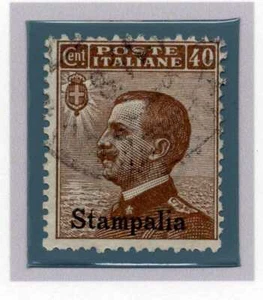 EGEO STAMPALIA 1912 - Serie ordinaria 40 c. - Effigie di Vittorio Emanuele III t - Imagen 1 de 1